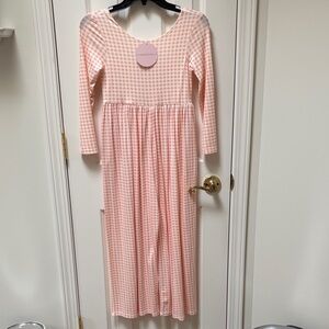SweetHoney Pink Gingham Jumpsuit 10Y